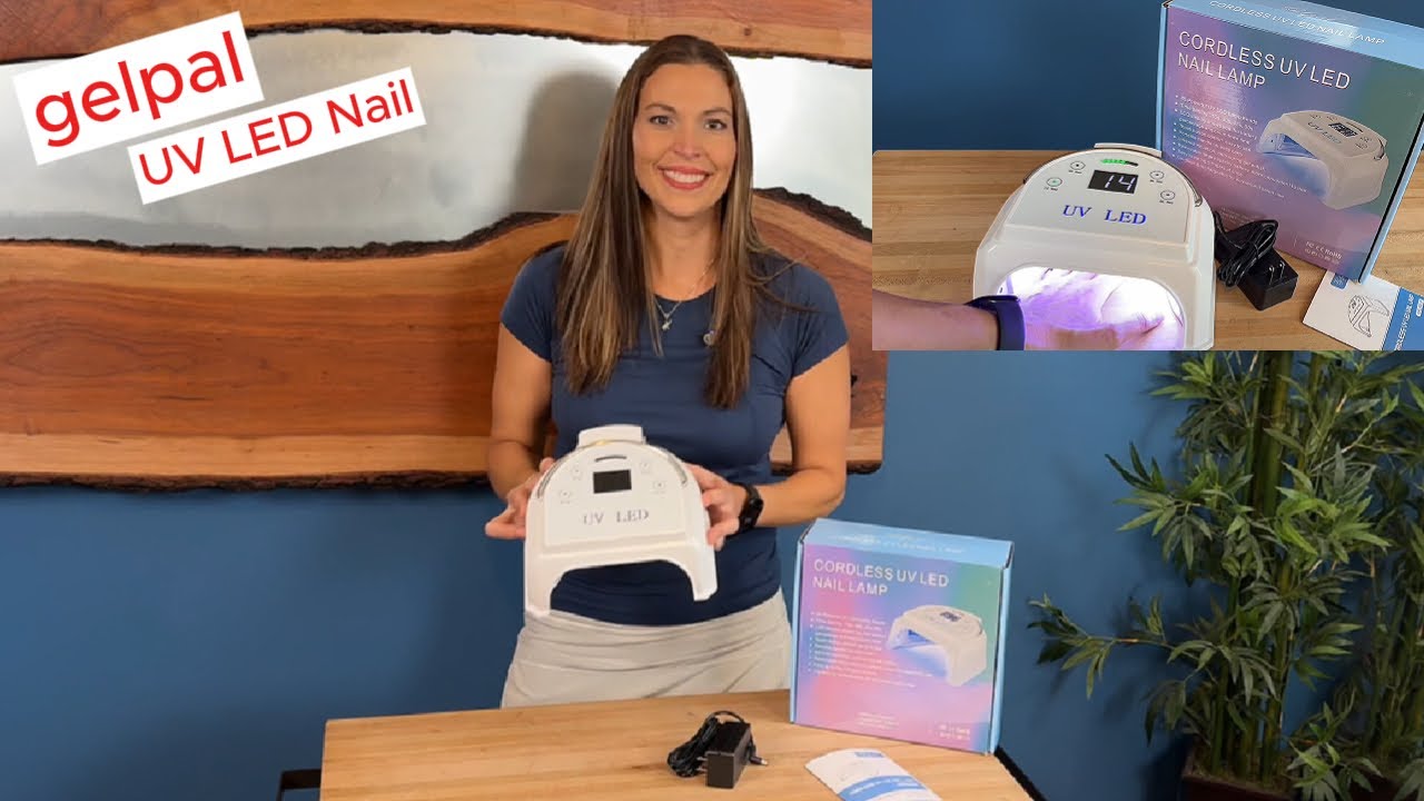 gelpal 80W Cordless UV LED Nail Lamp Rechargeable White 