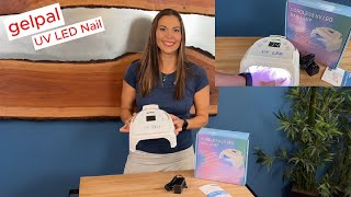 gelpal 80W Cordless UV LED Nail Lamp Rechargeable White #gelpal#NailLamp#UVLEDLamp#GelNails