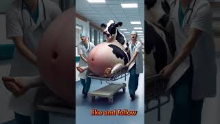 Doctors Rescued Pregnant Poor Cow From Greenish Village