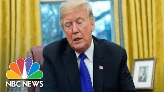 President Trump signs an executive order for the creation of the Wh...