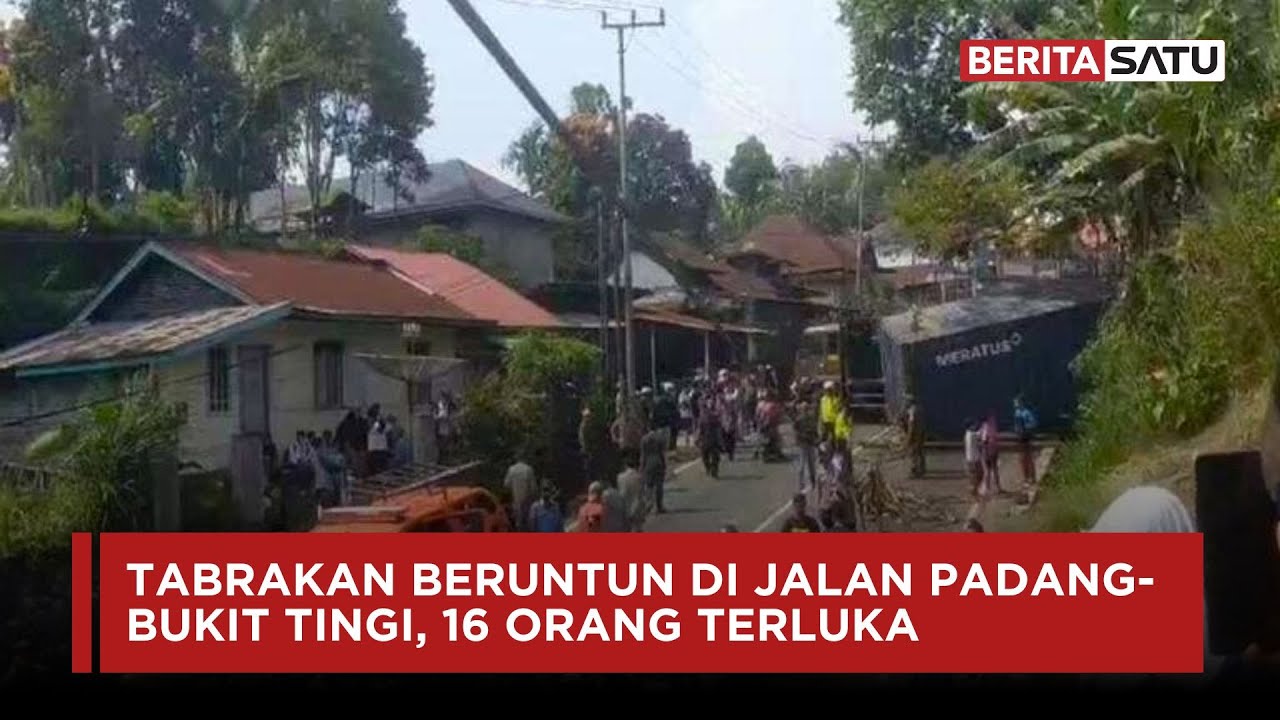 Tabrakan Beruntun di Jalan Padang-Bukittingi, 16 Orang Terluka | Beritasatu