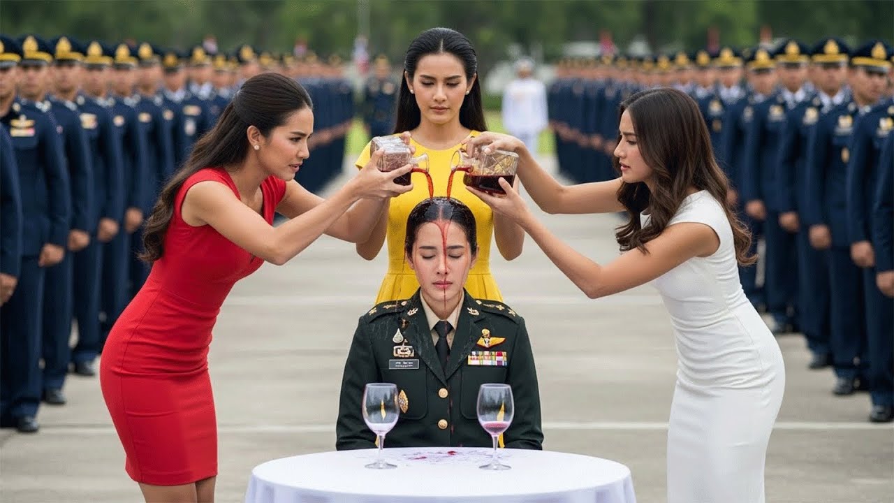 ต่อหน้านายทหาร 2,000 นาย เมียพลหนึ่งดาวราดไวน์ใส่ทหารหญิง ก่อนรู้ว่าเธอคือ นายพล 4 ดาว อันดับ 1