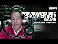 Nick Saban previews SEC Championship game &amp; talks relationship with Kirby Smart | Pat McAfee Show