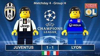 Brick film reconstruction of the champions league group stage 2016/17
between juventus and lyon uefa (group h) ...