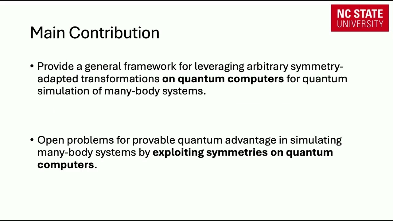 Yuan Liu: “Unification of Finite Symmetries in Simulation of Many-body Systems on Quantum Computers”