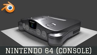 3D Modeling: Nintendo 64 Console - Full Video (Timelapse)