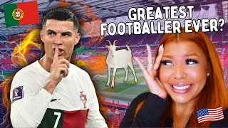 Is CR7 the REAL GOAT!?  | American Girl's First Ever Reaction to Cristiano Ronaldo