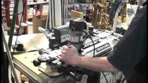 Deomonstrating Half Blind Dovetail Joints with Porter-Cable