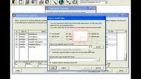 TCMS V2.1_24-Export of Clocking Data