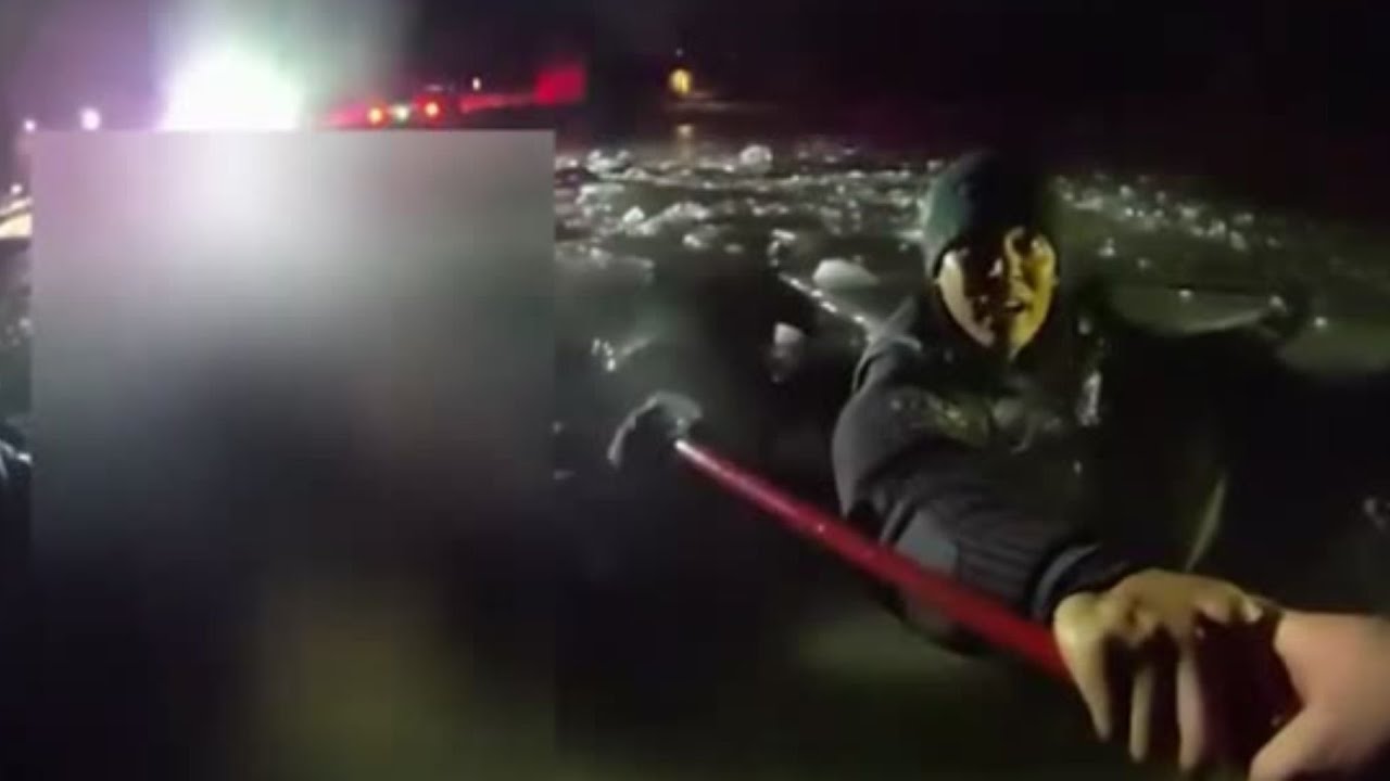 Hero Alert: Drunk Driver Crashes into Icy Pond Before Police Rescue ...