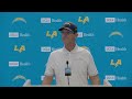 Jim Harbaugh Remembers Mike Ditka & Gives Injury Updates vs. Broncos | LA Chargers