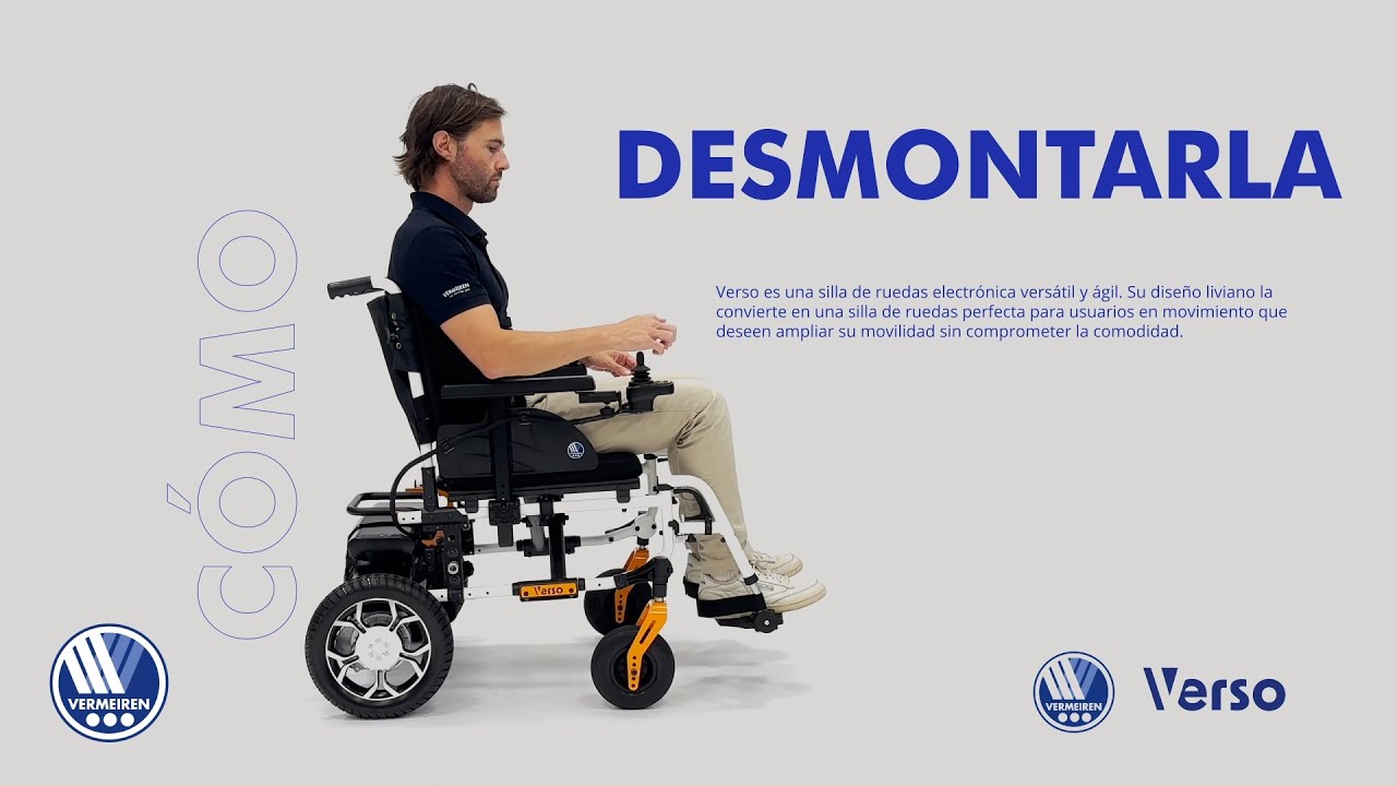 Tutorial para desmontar y montar la silla de ruedas electrónica Verso