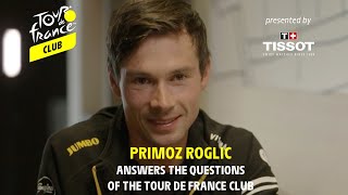 Primož Roglič answers the questions of the Tour de France Club members presented by Tissot -#TDF2022