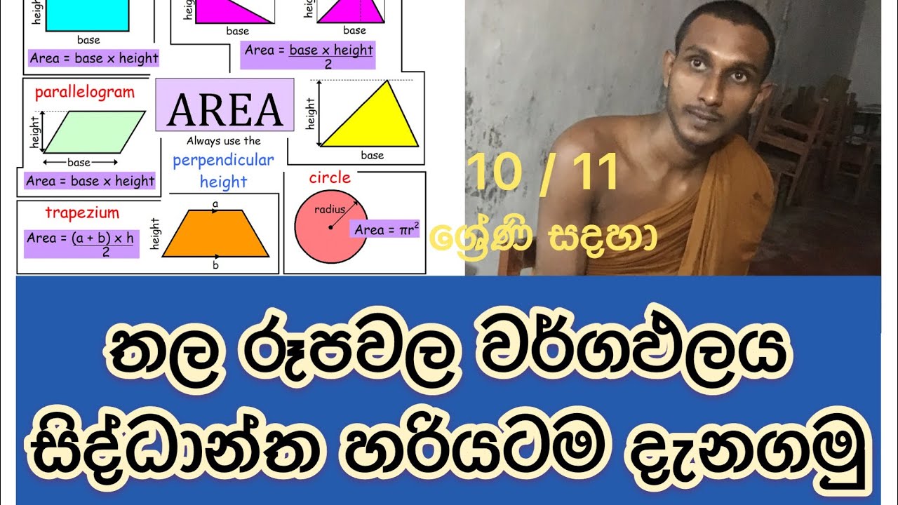 maths in sinhala leasonsgrade 1011 area