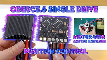 ODESC3.6 Single Drive Controller with BLDC Motor 6374 and AMT103 Encoder Position Control | Flipsky