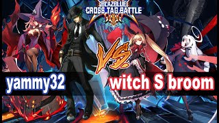 Bbtag Yammy32 Hazama, Nine Vs Witch S Broom Rachel, Vatista Blazblue Cross Tag Battle
