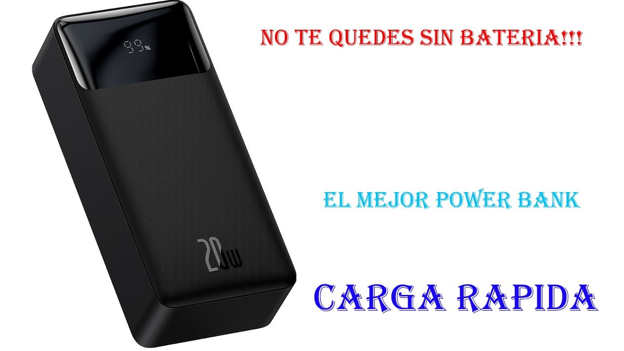 Batería Externa de Carga Rápida Baseus Bipow Pro - 20000mAh, 22.5W