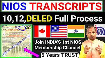 How to Apply NIOS Transcripts for WES eca Canada , USA , Dubai Full Process | #niostranscripts |