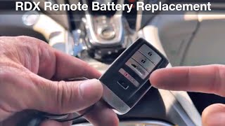 2019   2021 Acura RDX How to Replace Remote key battery