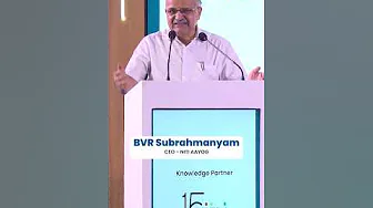 B. V. R. Subrahmanyam, CEO of NITI Aayog