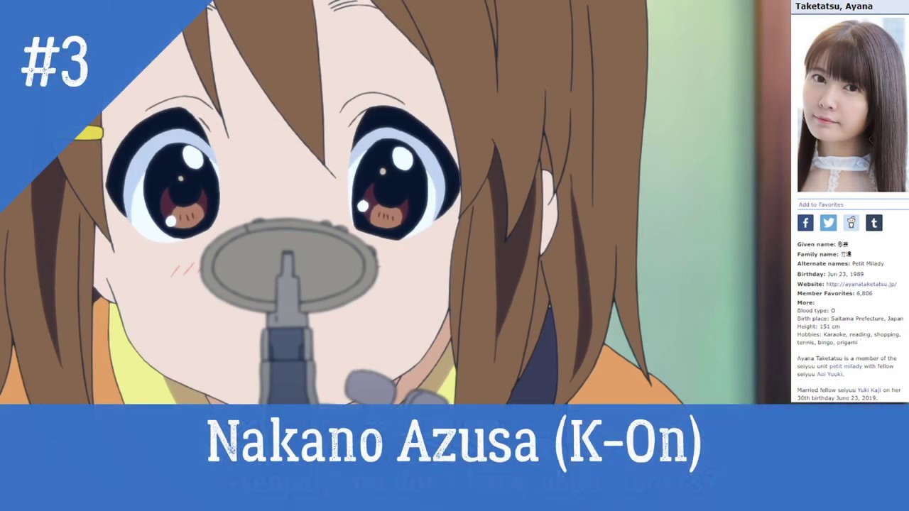 my-top-10-taketatsu-ayana-roles-in-anime-youtube