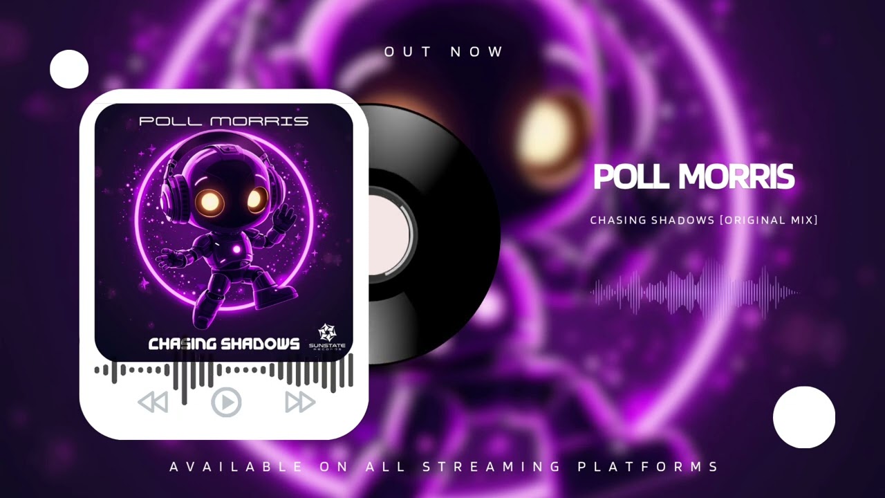Poll Morris- Chasing Shadows, Progressive vocal Trance with balearic guitar