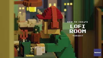 Lofi Room | Voxel Art | Timelapse