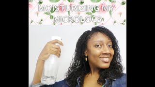 MOISTURIZING MICROLOCS OR SISTERLOCKS | My night and morning routines | Starter Locks Care