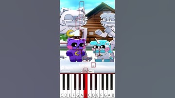 Catnap & Craftycorn’s Snowman (@DDDDani1) Poppy Playtime Chapter 3 - Octave Piano Tutorial