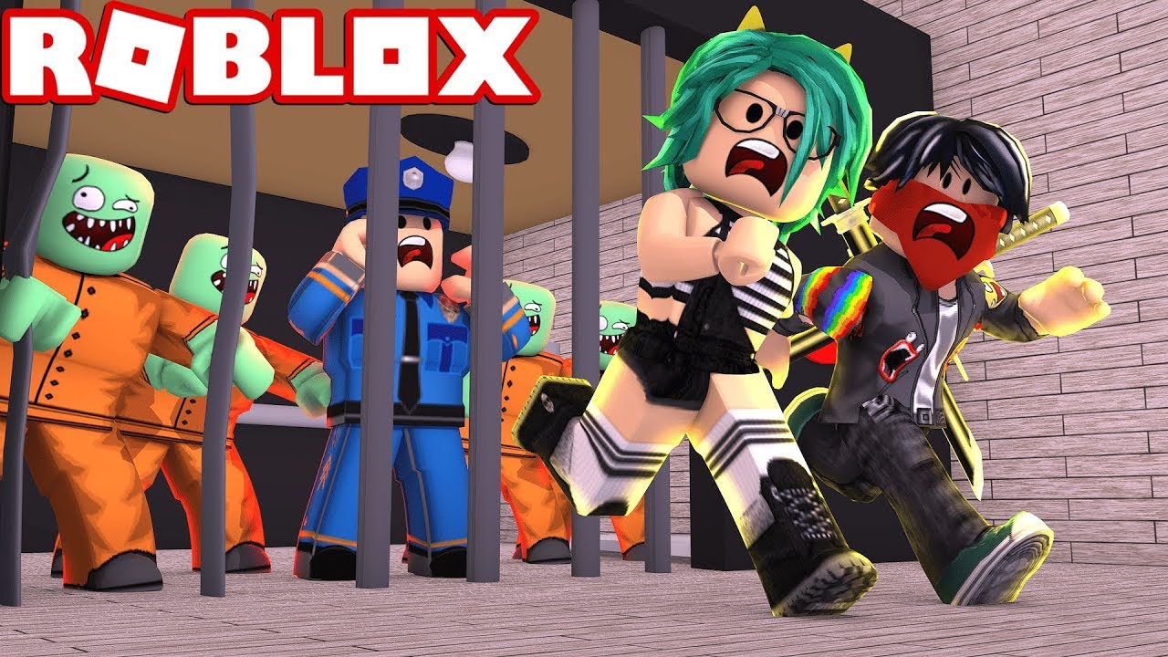 Los Zombies Se Escapan De Prisión En Roblox - roblox game with 3 character and you fight sombies