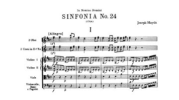 Haydn: Symphony No. 24 in D major (with Score)