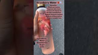 Strawberry water for hydration shorts careify