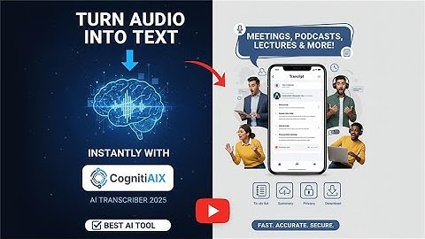 AI Speech to Text Tool That Converts Any Audio to Notes Instantly – Try Cogniti AIX