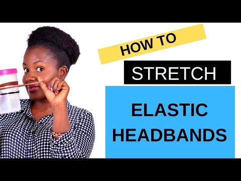 HOW TO  STRETCH ELASTIC HEADBANDS / HAIR TIES // NaturalKTEDY 