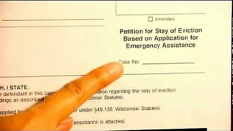 How to complete the Petition for Stay of Eviction form