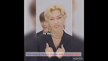 Felix singing nursery rhymes with his deep voice