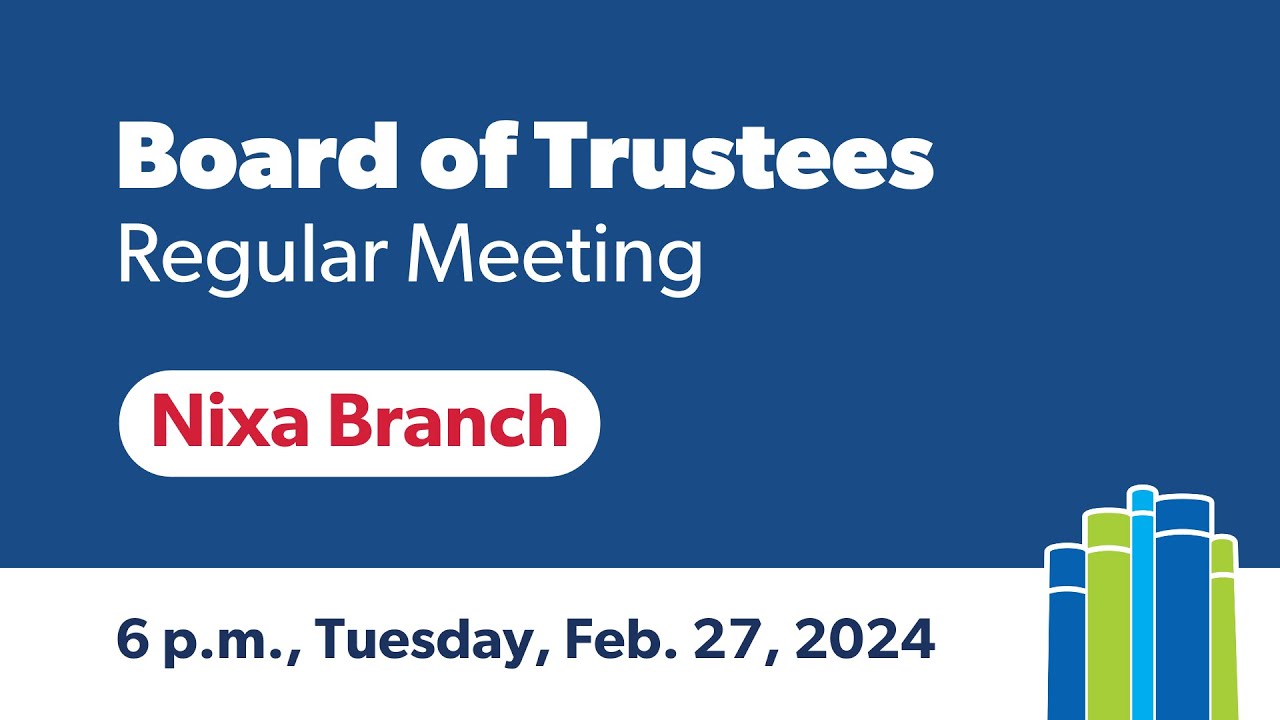 February 27, 2024 Board of Trustees Regular Meeting - YouTube