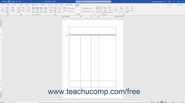 Word 2019 and 365 Tutorial Adjusting Cell Size Microsoft Training