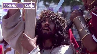 Viacrucis: Jesús carga la cruz en la que morirá | Pasión de Cristo 2023