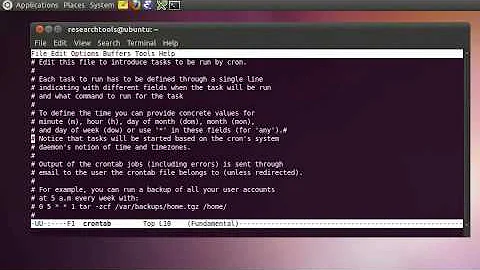 RT 2011: Screencast 20 - Secure Shell (ssh), crontab, and emacs tramp