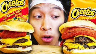The Flaming Hot Cheetos Wagyu Burger They dont want you to know about....