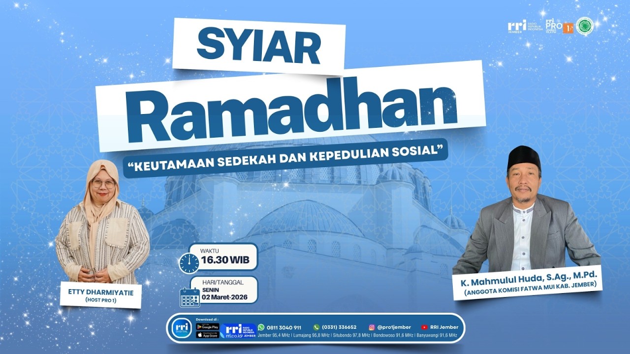 SYIAR RAMADHAN | KEUTAMAAN SEDEKAH DAN KEPEDULIAN SOSIAL