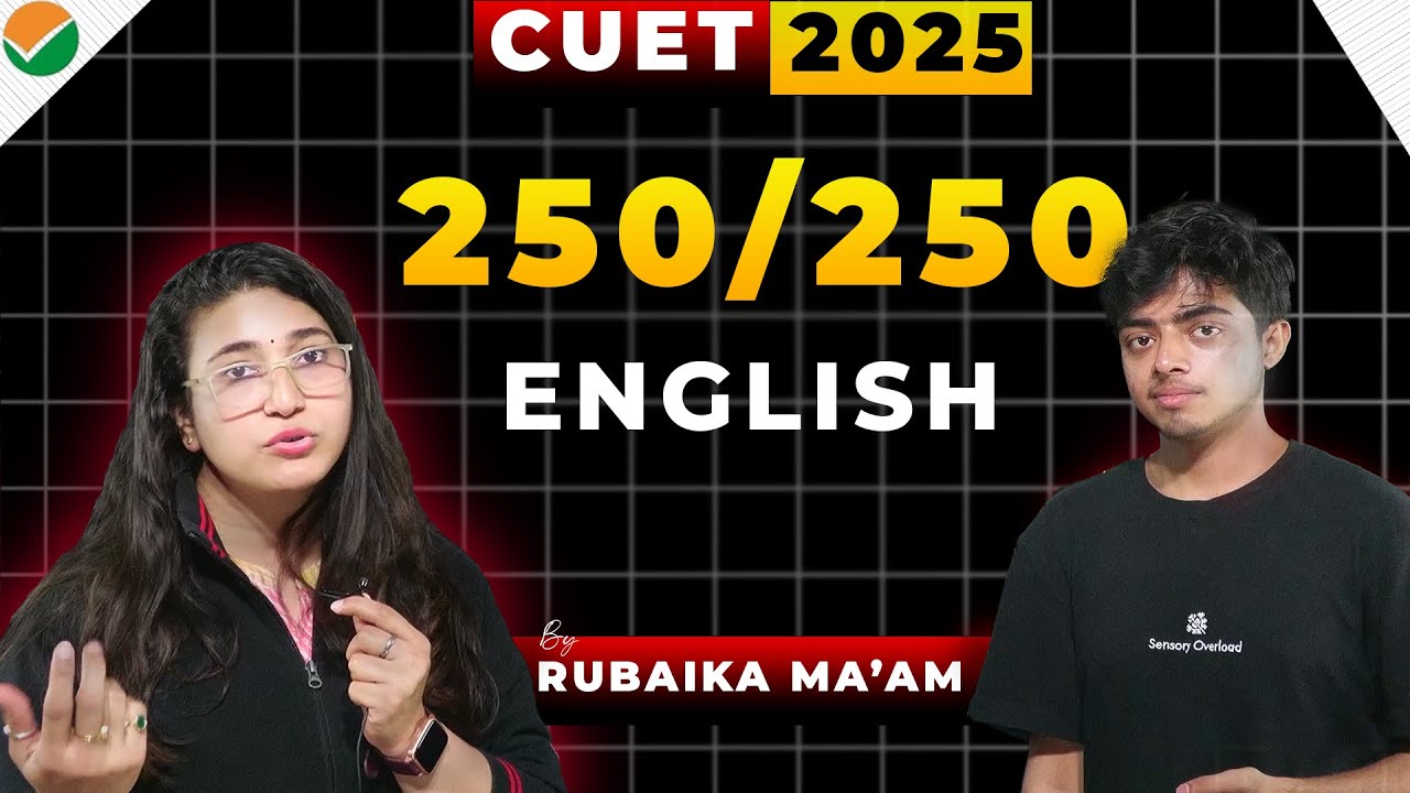 CUET English 2025 Strategy ft. Rubaika Ma’am | 250/250 Possible? - YouTube