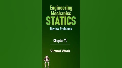 Virtueel werk (problemen bekijken) - Hibbeler #shorts #engineering #engineeringmechanics