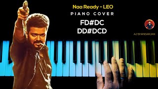 Naa Ready - LEO Song Piano Cover with NOTES | AJ Shangarjan | AJS screenshot 1