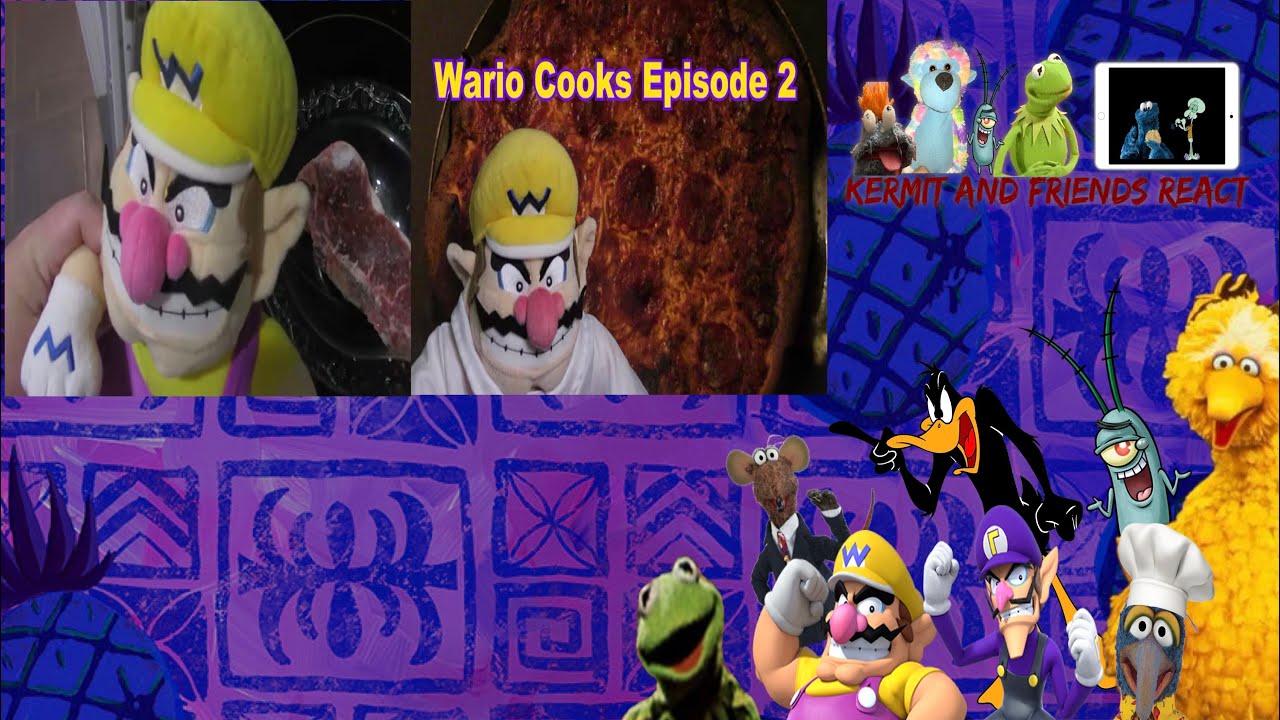 📺 Реакция Кермита и его друзей: Варио готовит 📺