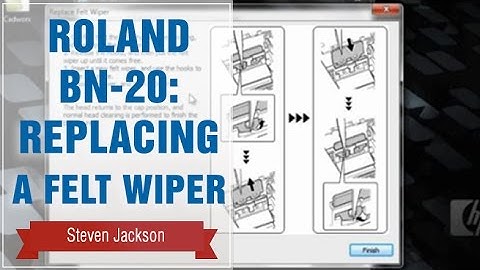 Roland BN-20: Replacing the Felt Wiper