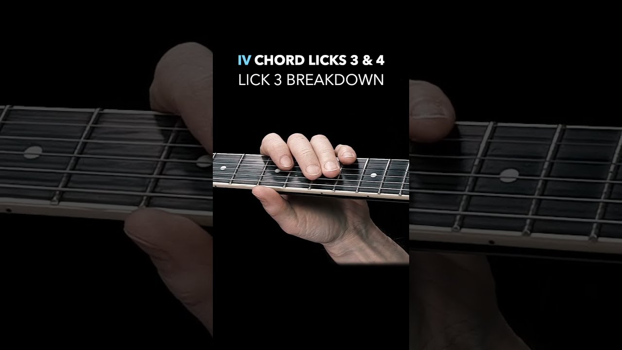 12-Bar Solo Part 2 - 2 Licks Over The IV Chord