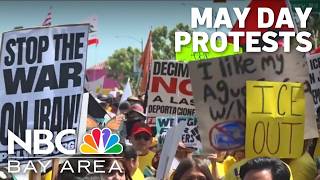 Dozens march for worker and immigrant rights in Bay Area May Day protests