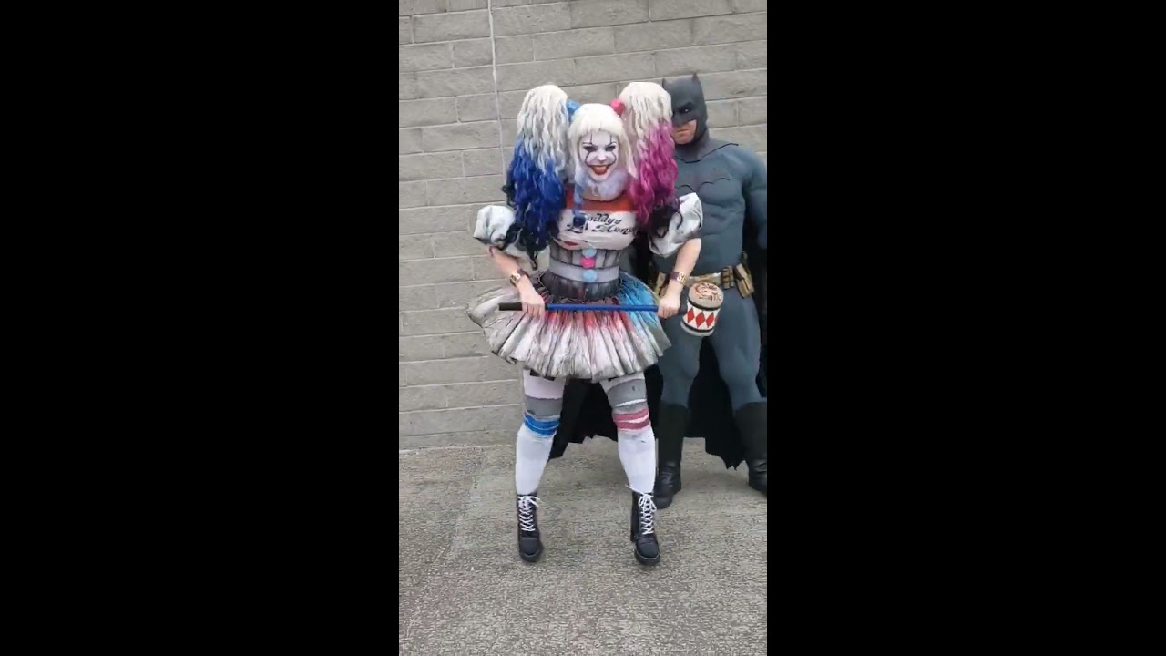 Meet Penny Quinn Pennywise And Harley Dancing Clown Cosplay